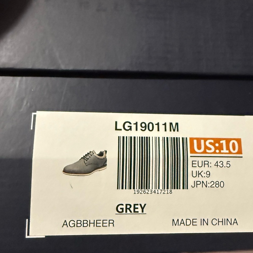 Bruno Marc Gray Casual Dress Shoes Men's 10 - Picture 5 of 6